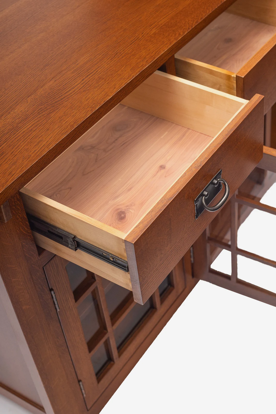 Craftsman Mission Solid Oak Sideboard / Media Console - 65