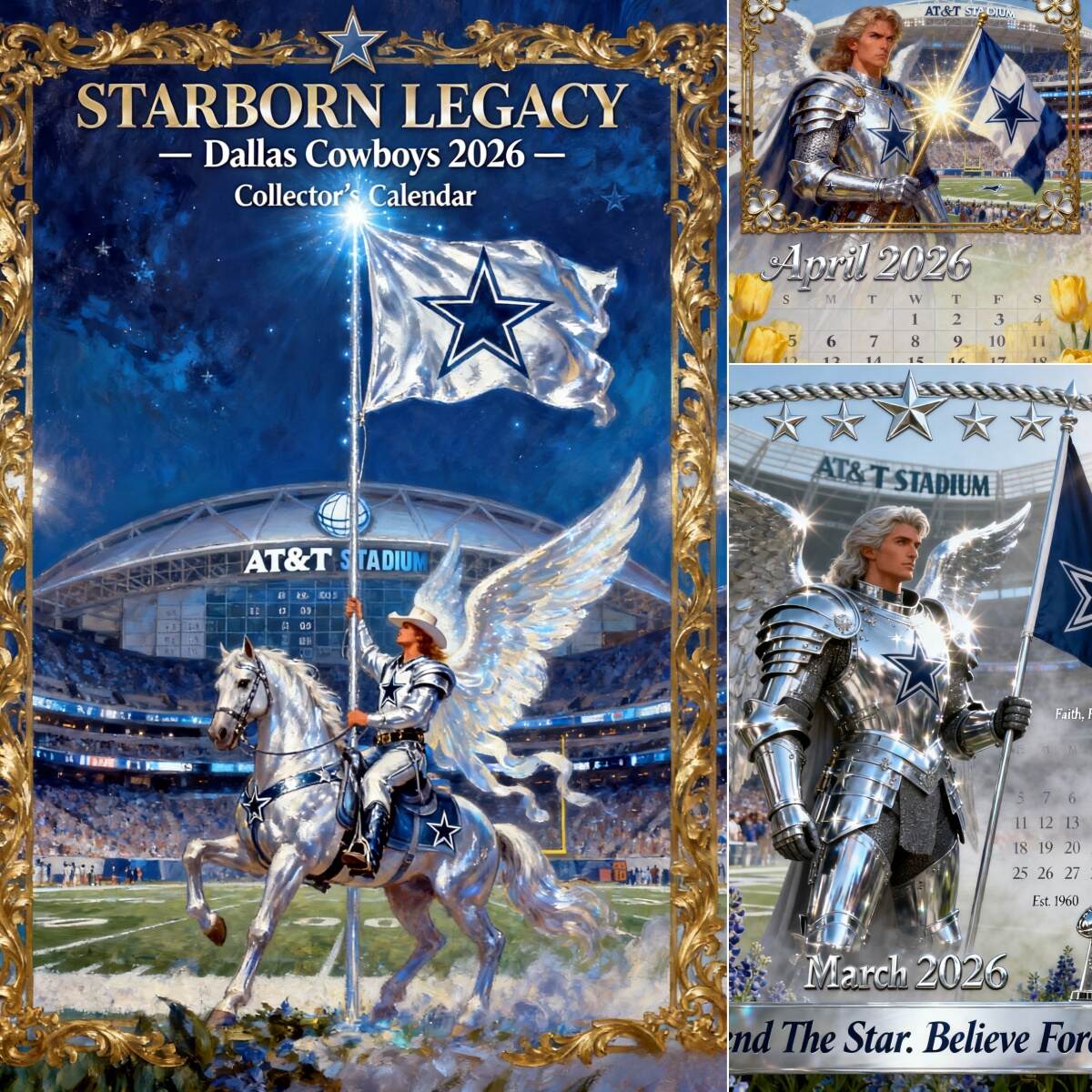 🏈 Dallas Cowboys “Starborn Legacy” 2026 Collector’s Calendar