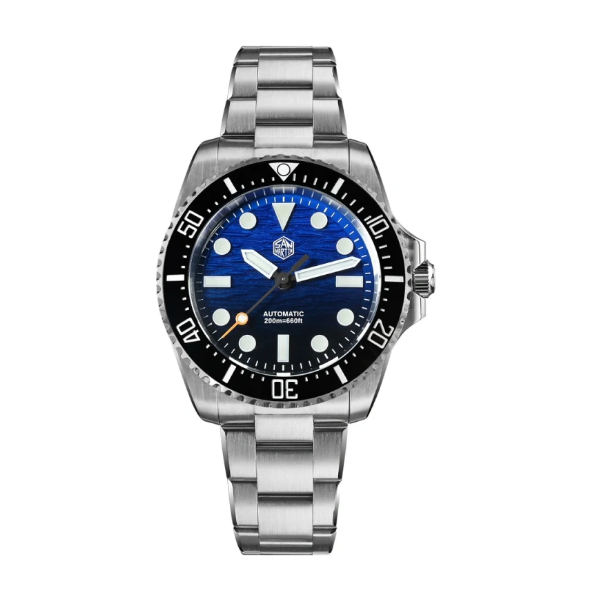 HOT Two-Tone Purple Diamond Dial Automatic Mechanical Watch