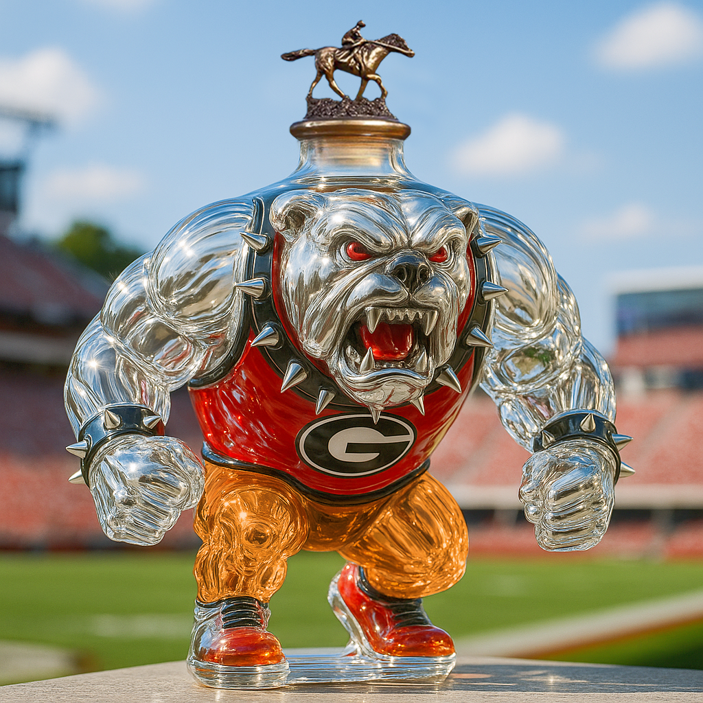 University of Georgia Bulldogs Whiskey Bottle