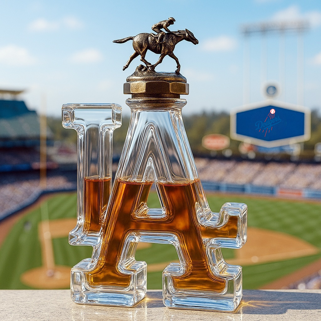 Los Angeles Dodgers Whiskey Bottle
