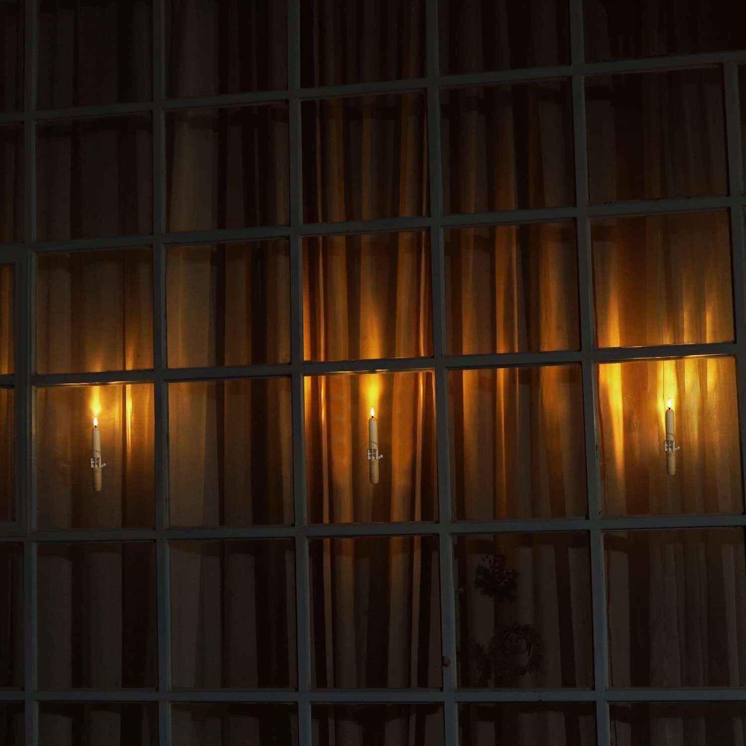 💥ON SALE 🎄6 Pack Flameless LED Window Candles with Dusk to Dawn Sensor & Suction Cups🕯️