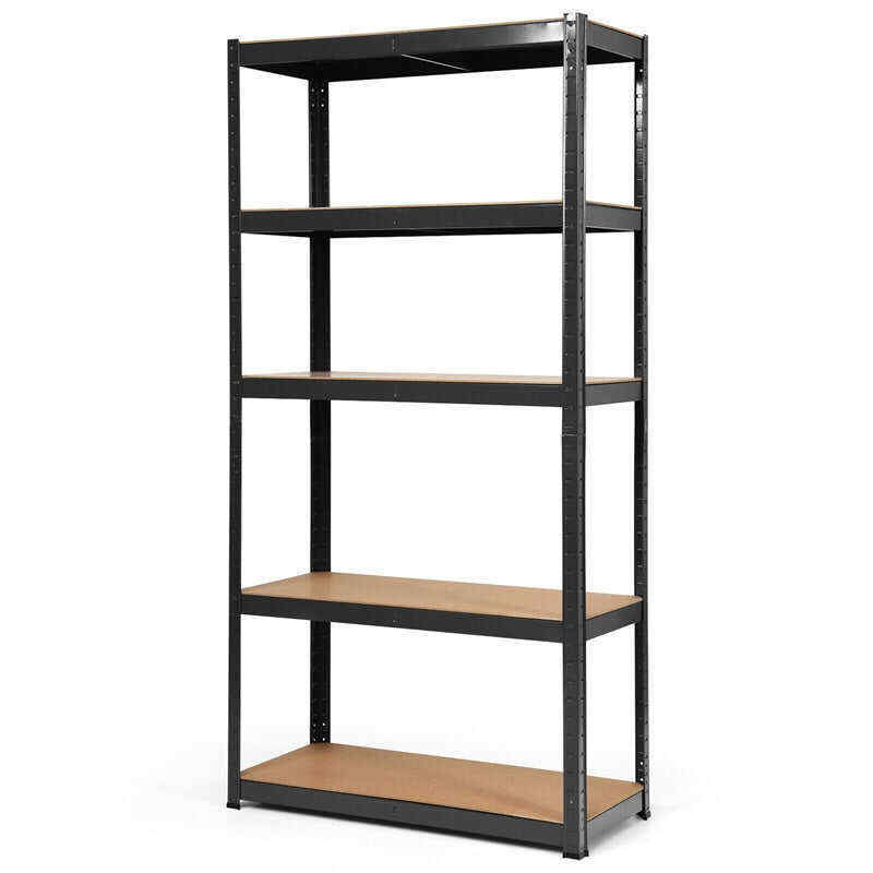 72 Inch 5-Shelf Steel Garage Storage Rack Display Stand with Adjustable Shelves