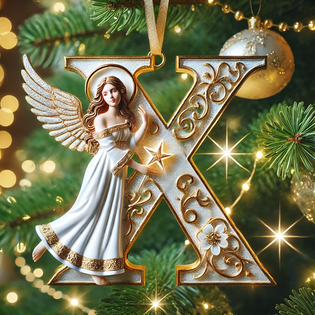 Angel Letter Christmas Tree Ornament