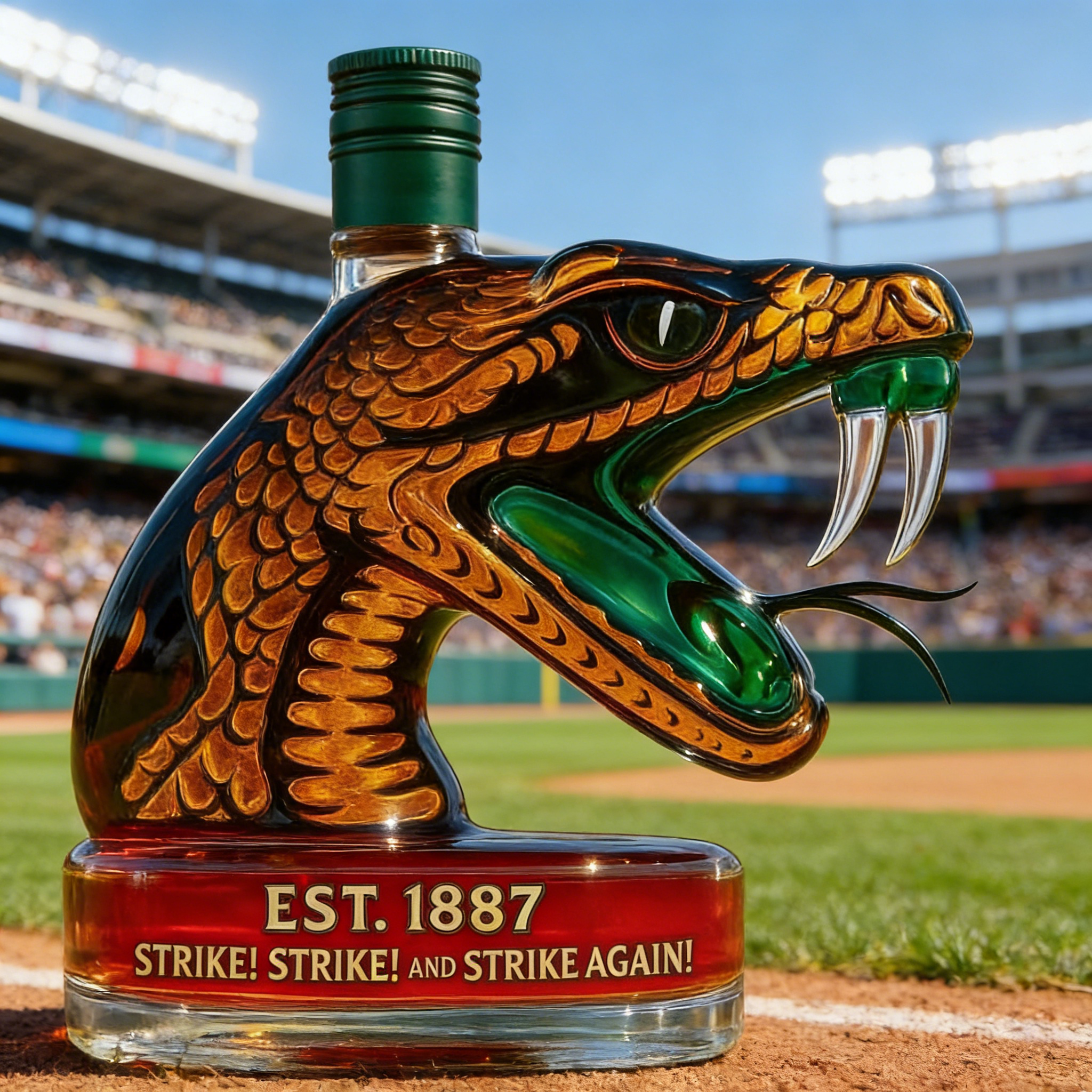 Auburn Tiger Fangs Whiskey Bottle