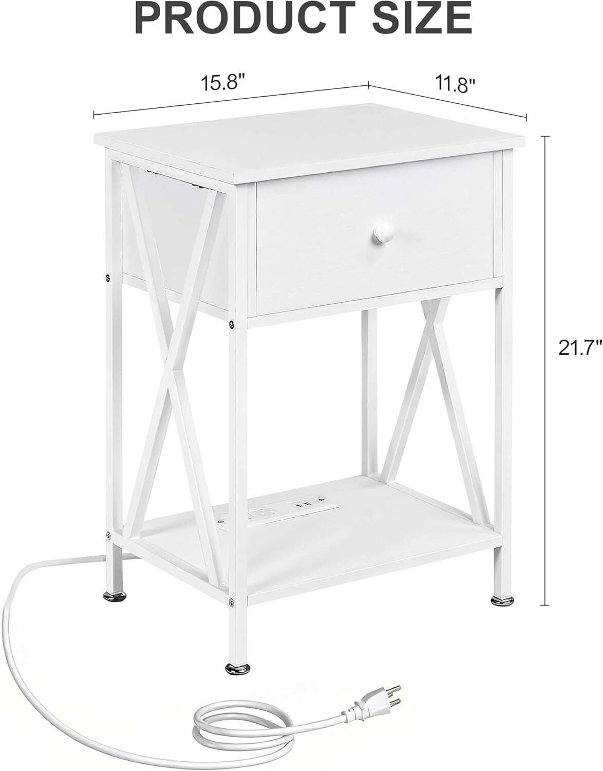 VECELO Nightstand Set of 2