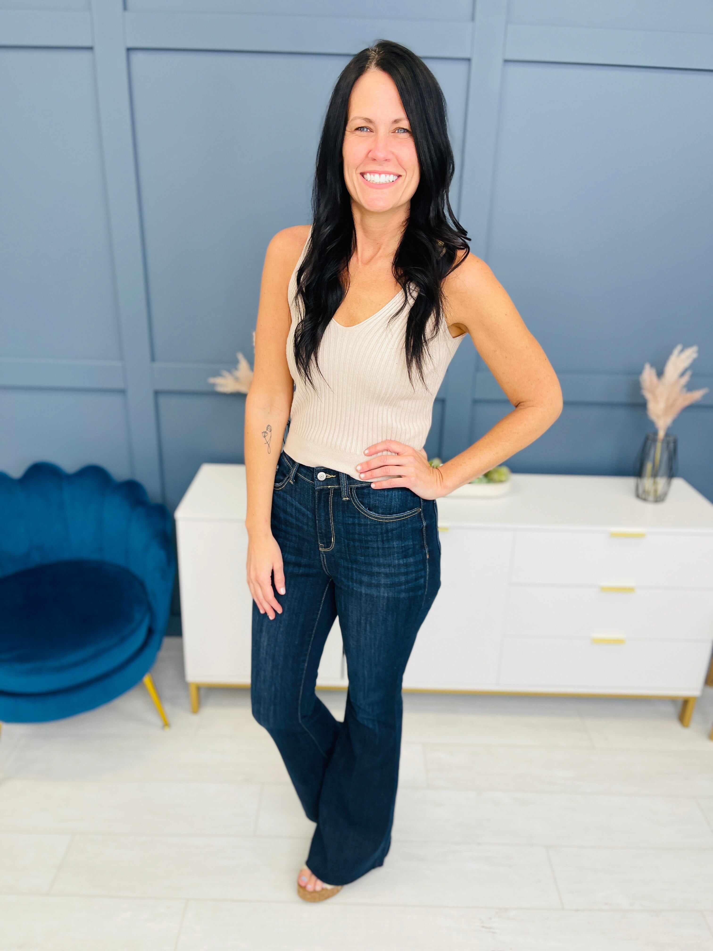 RESTOCK! REG/CURVY See Ya There Flare Jeans