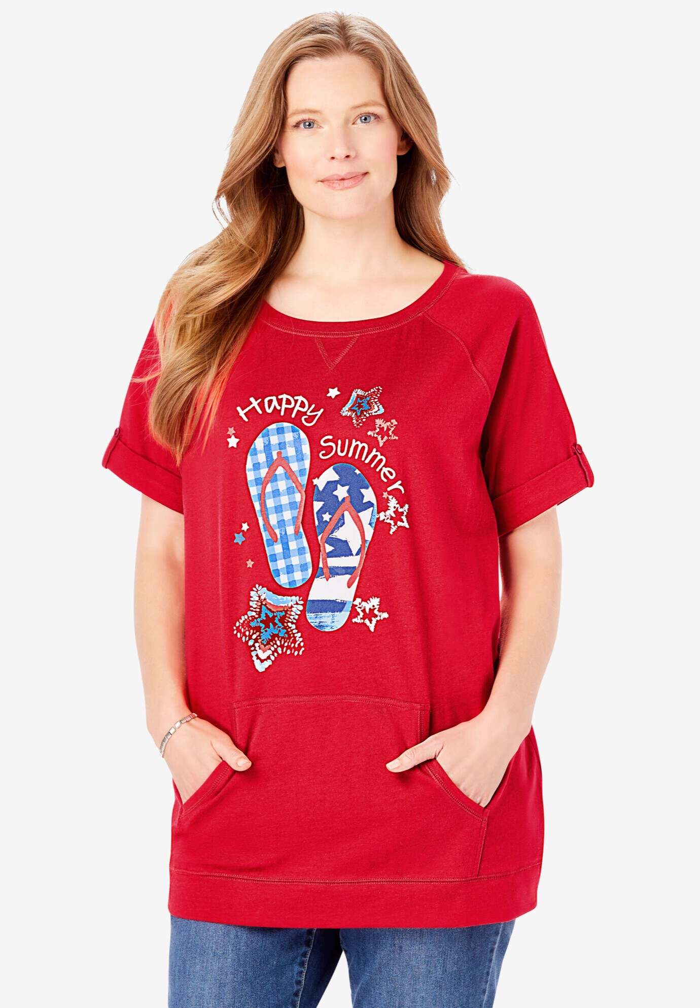 Americana Kangaroo Pocket Tee