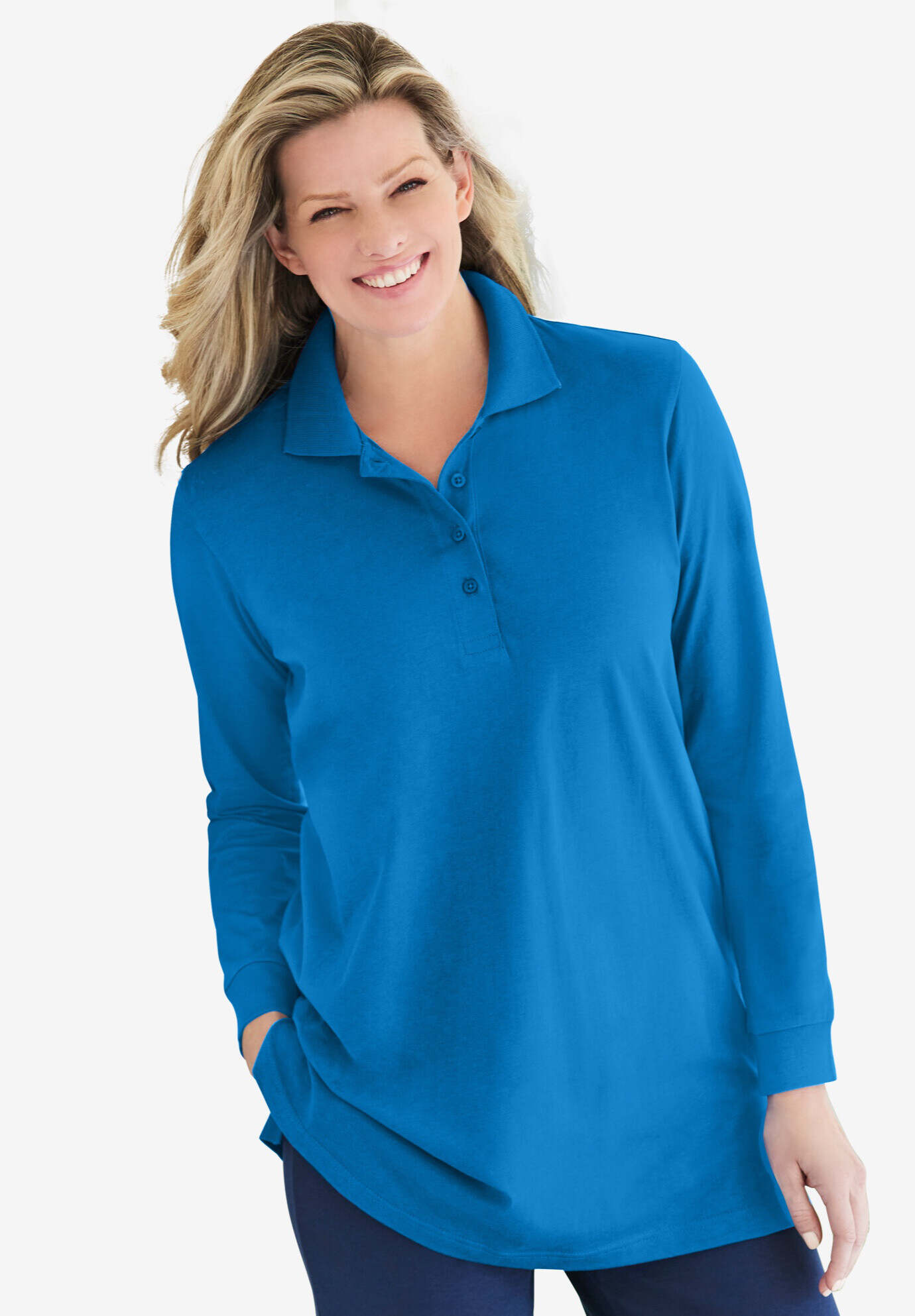 Long-Sleeve Polo Shirt
