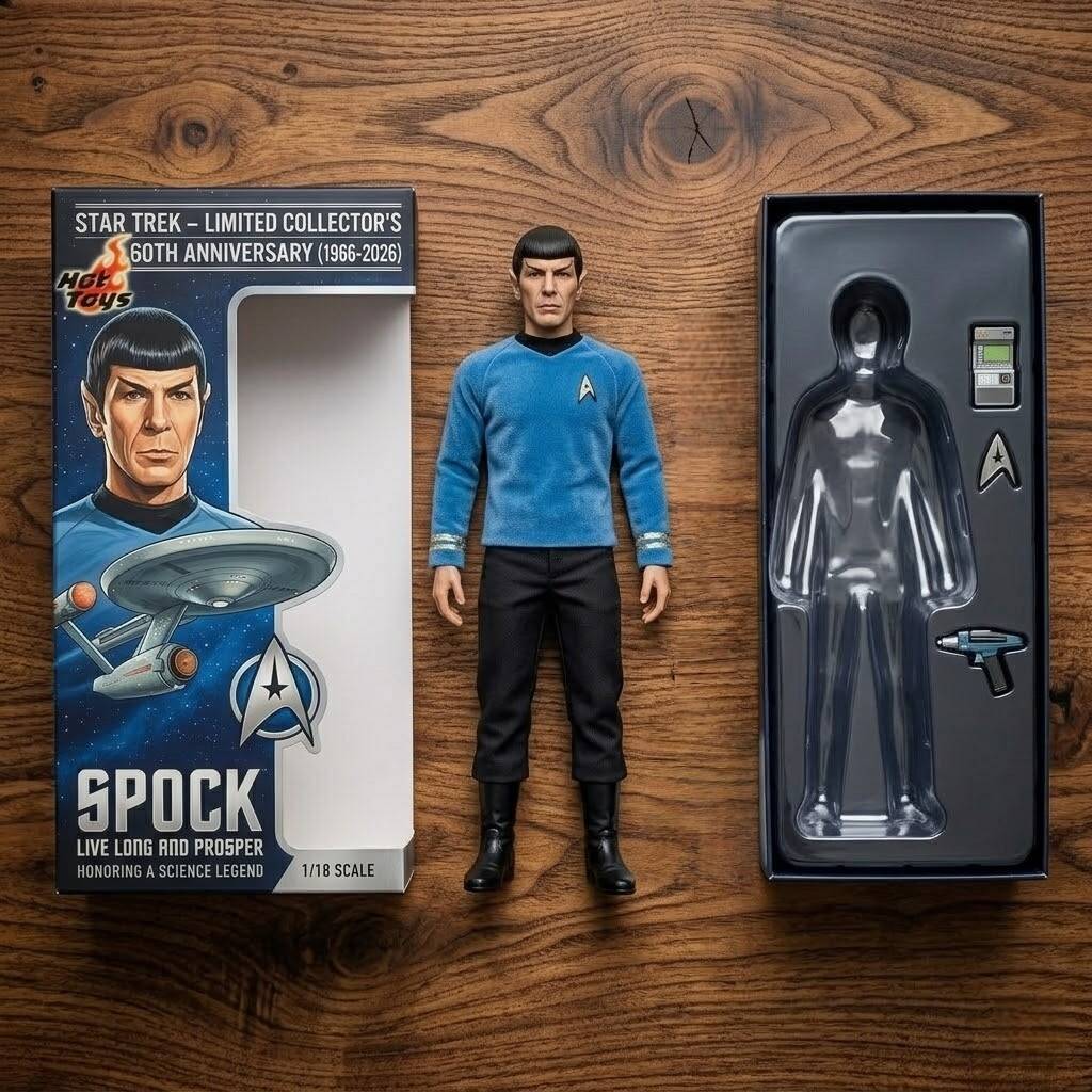 Star Trek 60th Anniversary SPOCK Hot Toys Figure