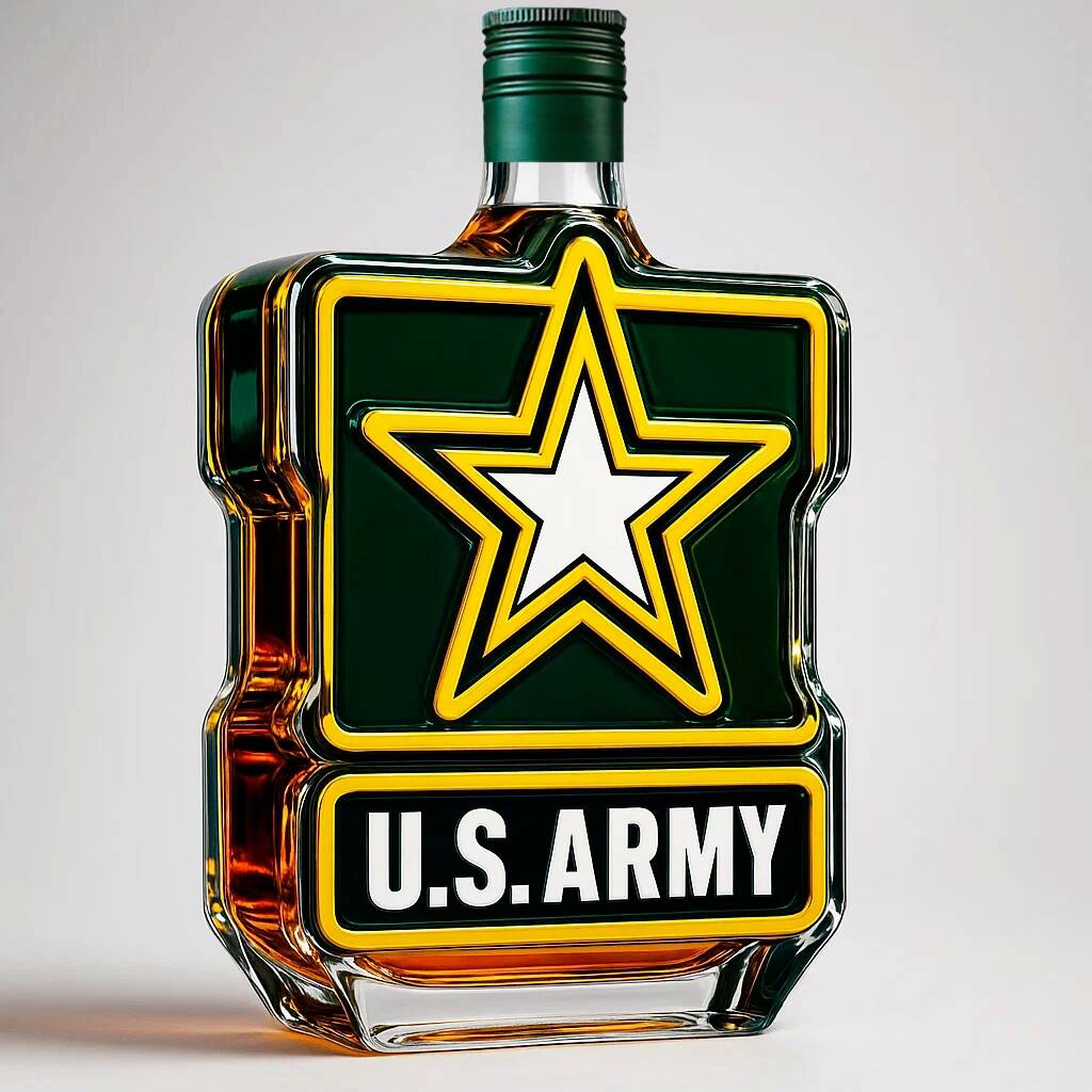 US Army 250th Anniversary Whiskey Bottle