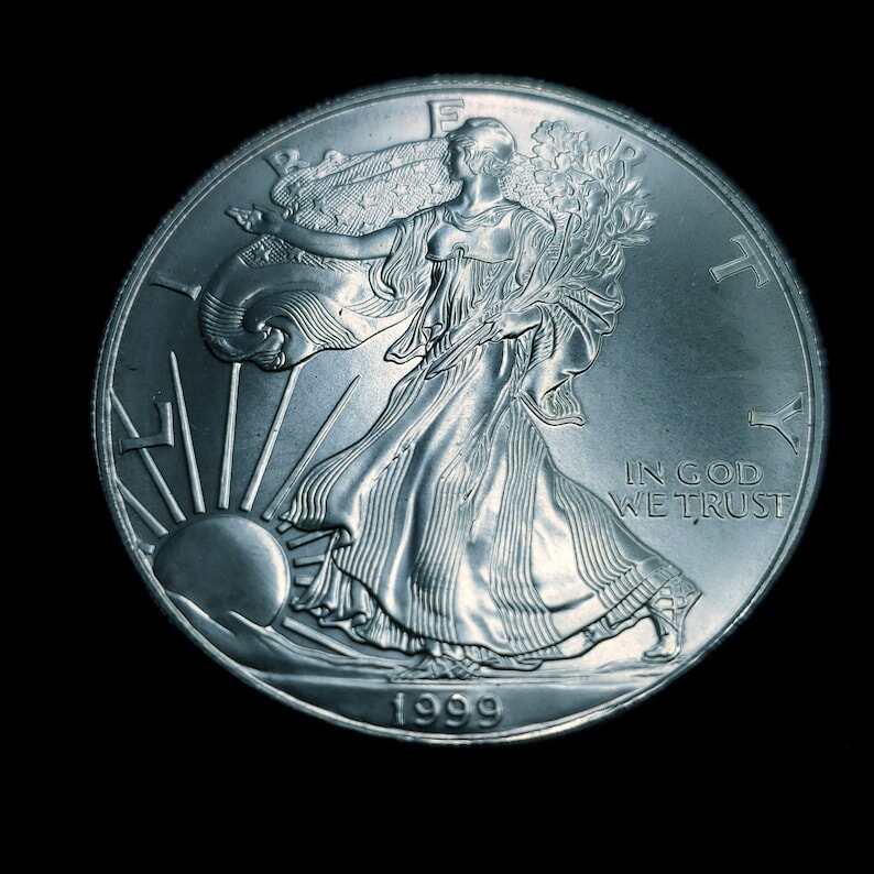 1999   American Silver Eagle  Key Date!   -  1 Oz .999  Lot# 82