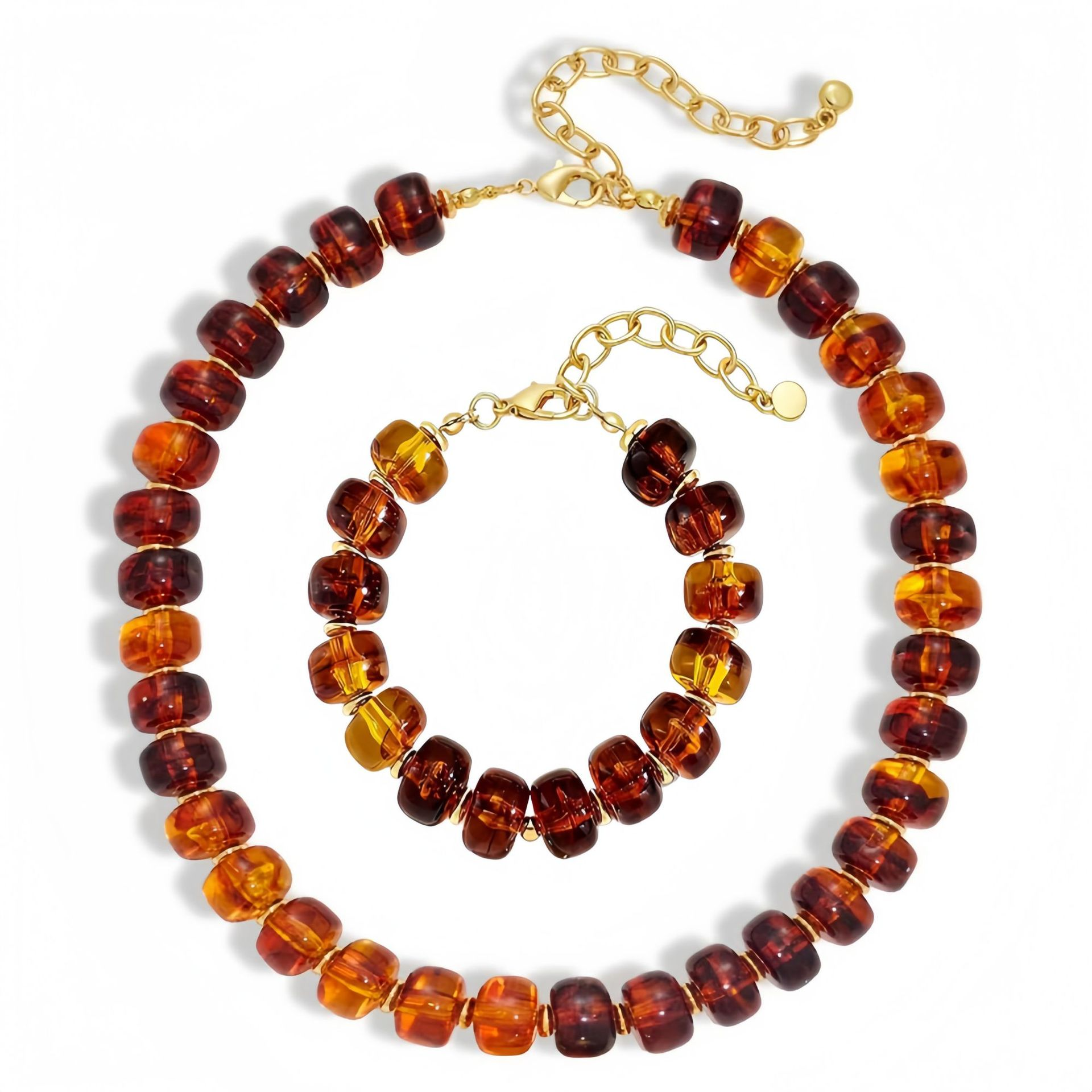 🔥Hot Sale 69% OFF✨Bright Color Dopamine Chunky Beaded Choker, Women Summer Beach Jewelry