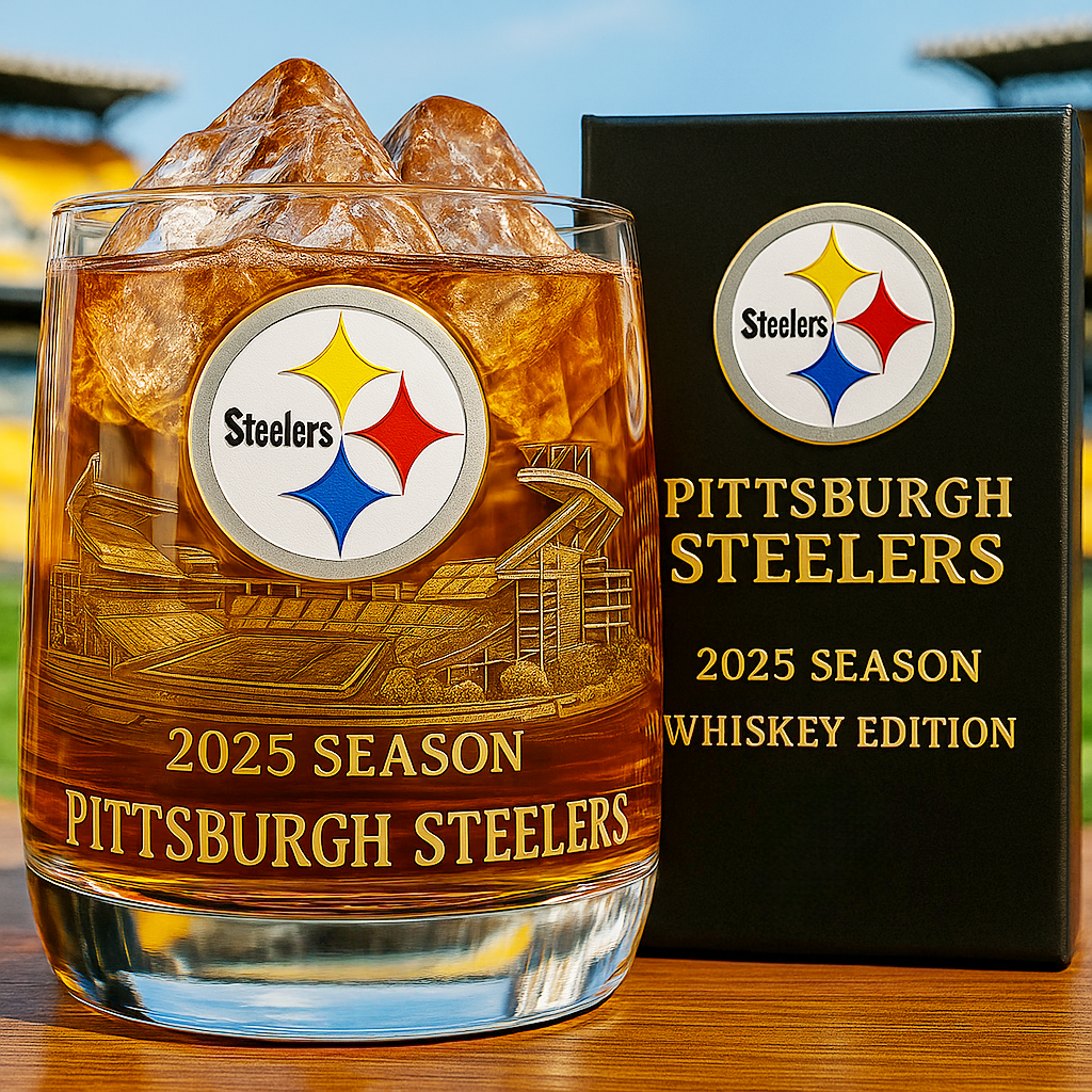 Pittsburgh Steelers 2025 Season Whiskey Glass