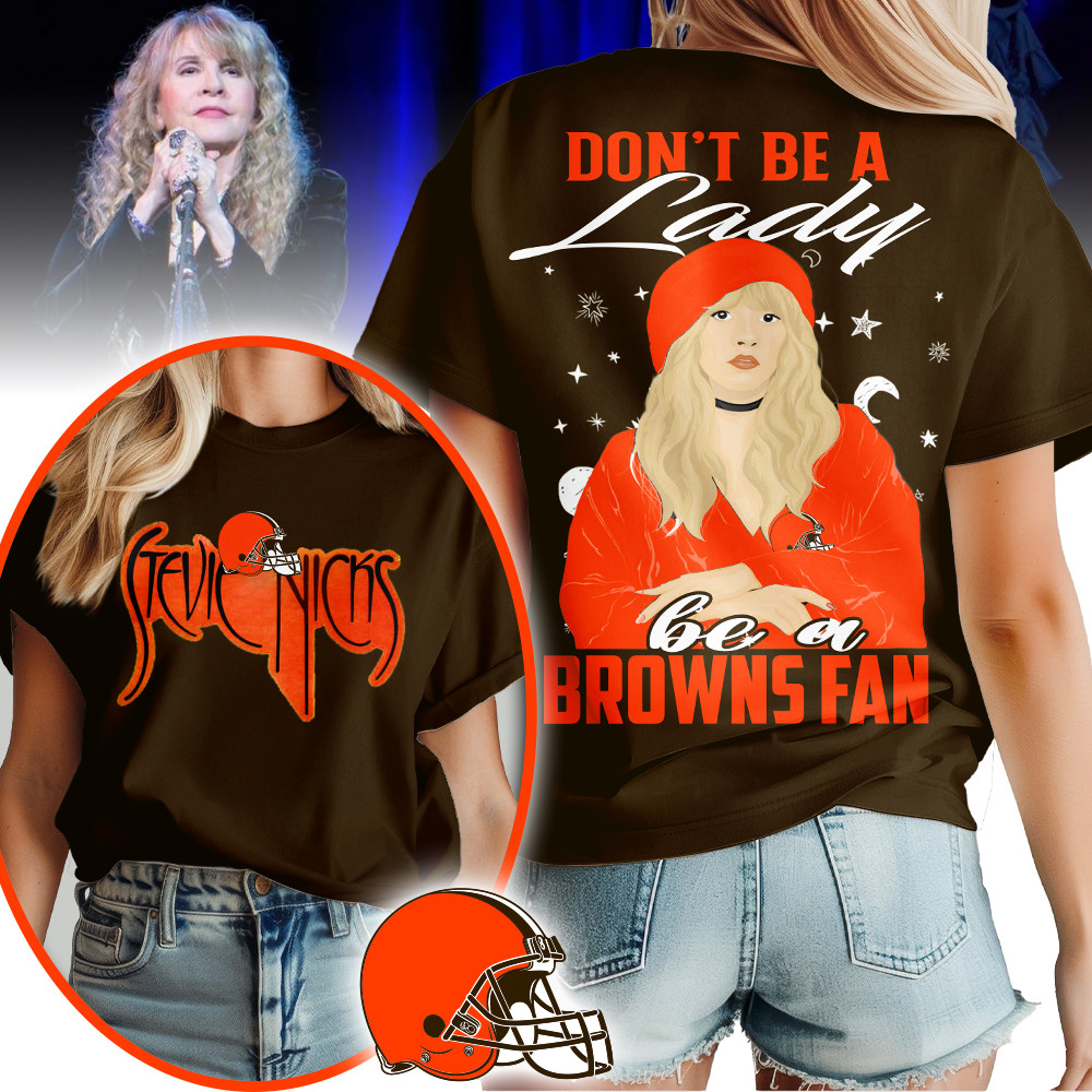 Cleveland Browns | Premium NFL and Stevie Nicks Fan 3D Shirt HI