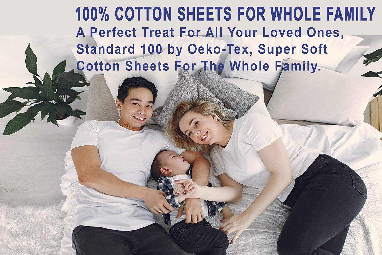 Sweet Pea100% Cotton Sheets - Soft & Breathable Sheet Set - 4 Pieces