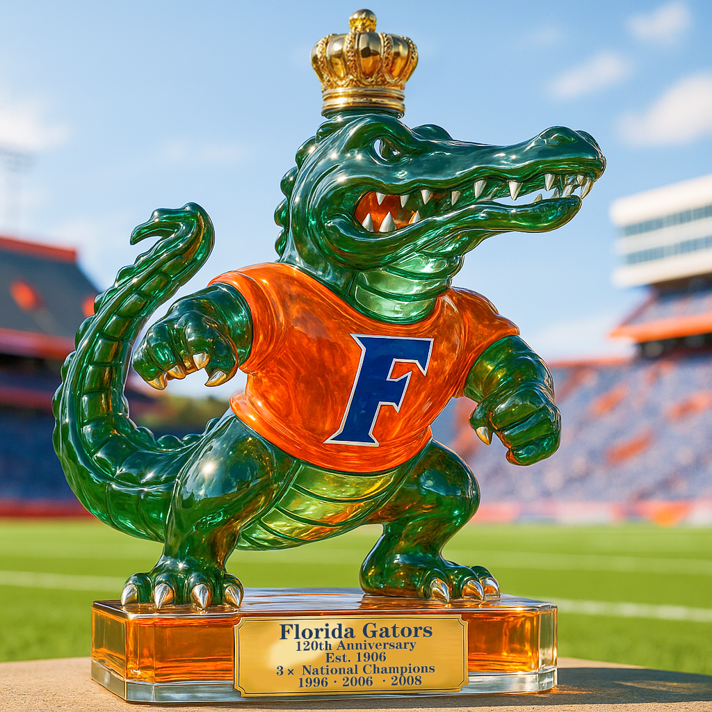 Florida Gators 120th Anniversary Whiskey Bottle
