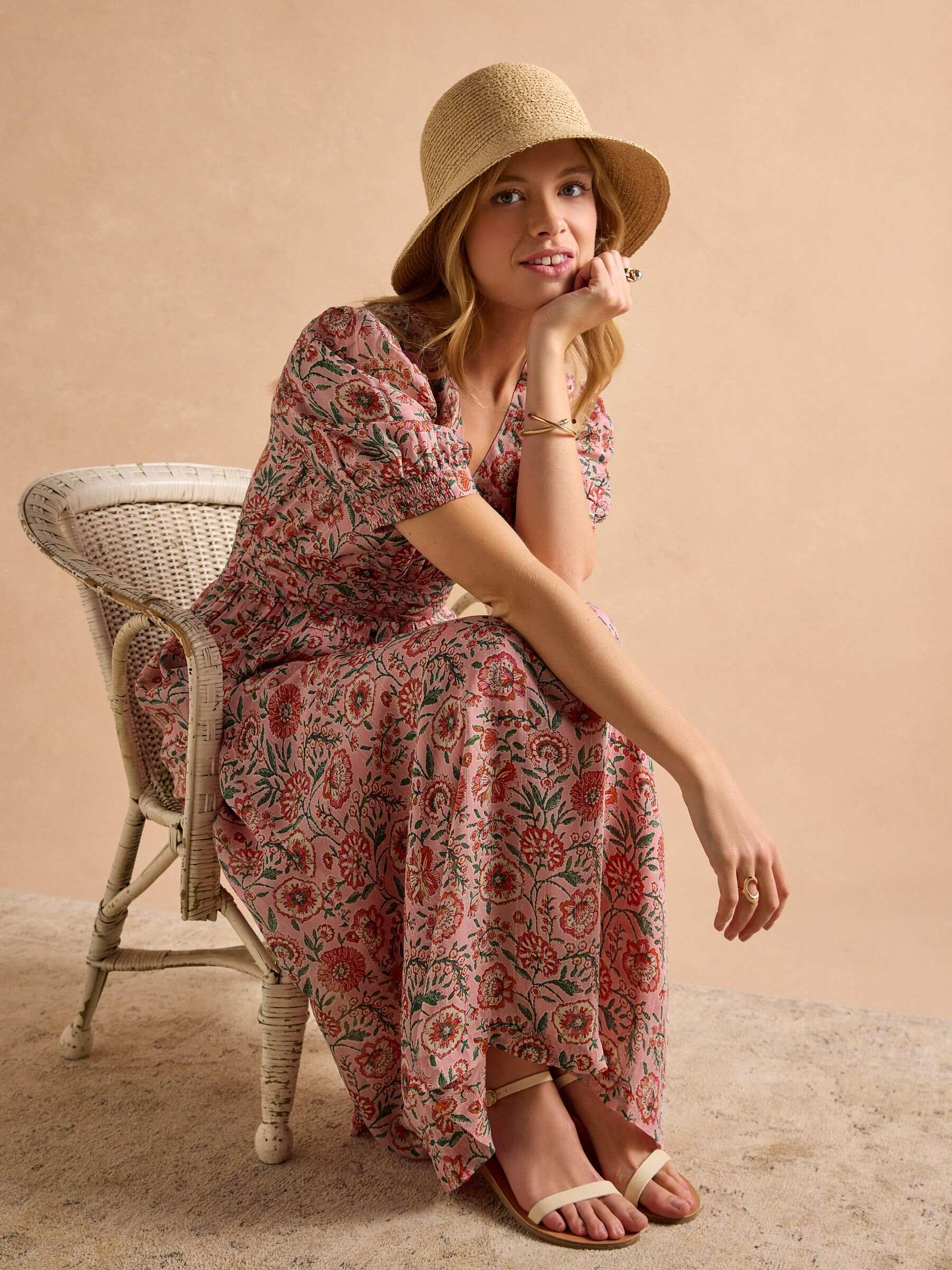 Hannah Pink Maxi Dress