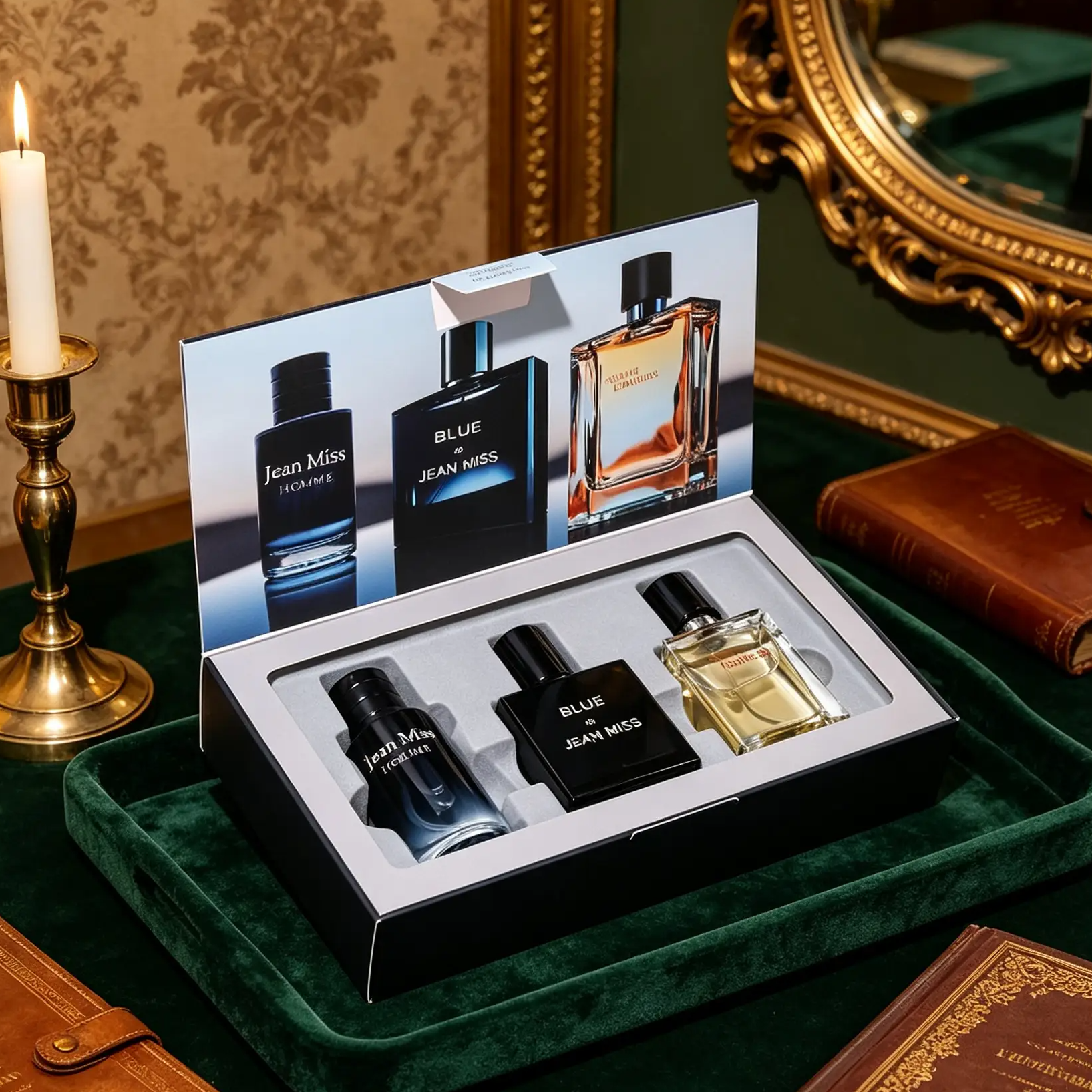 3-in-1 Men’s Perfume Gift Set  30ml*3  （Homme+Blue de+Amber）