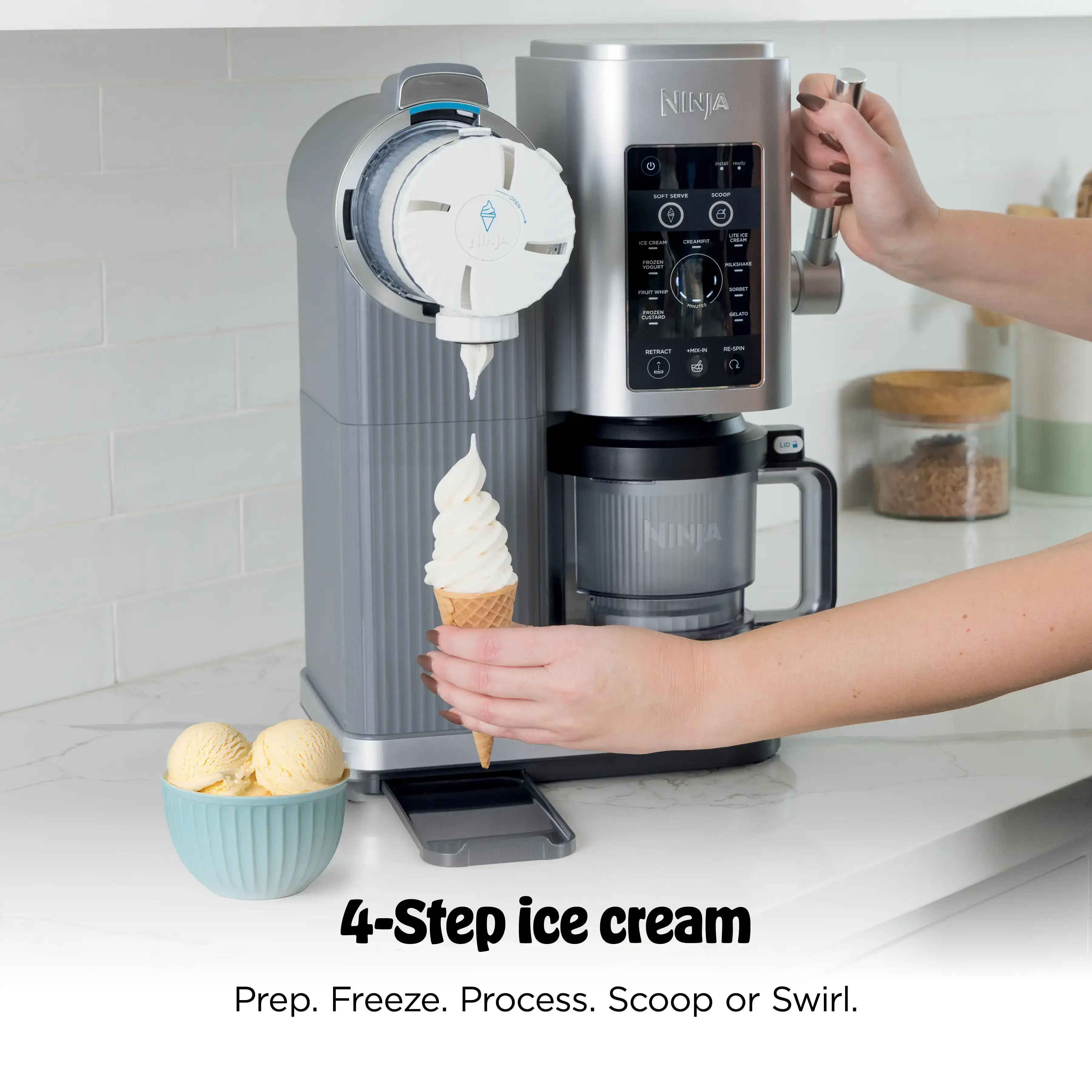 CREAMi Scoop & Swirl 13-in-1 Ice Cream and Soft Serve Maker - NC701