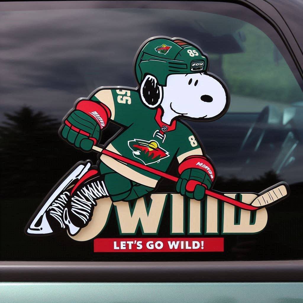 Snoopy NHL Car Decal