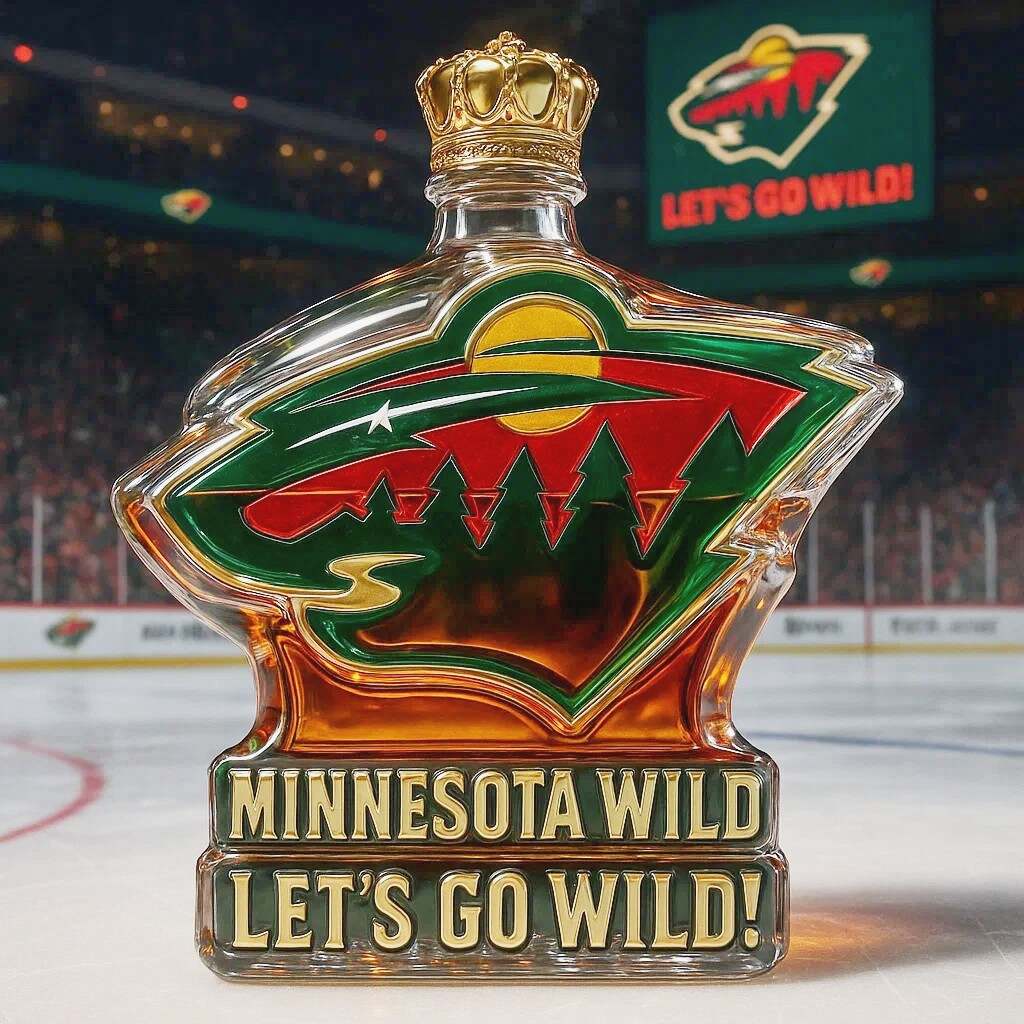 Minnesota Wild Limited Edition Whiskey Bottle