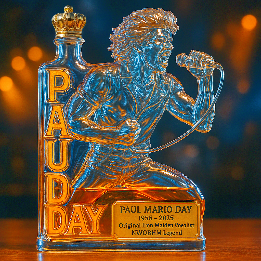 Paul Mario Day Memorial Whiskey Bottle