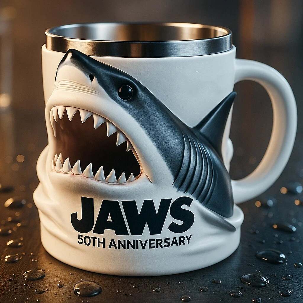 Jaws 50th anniversary mug