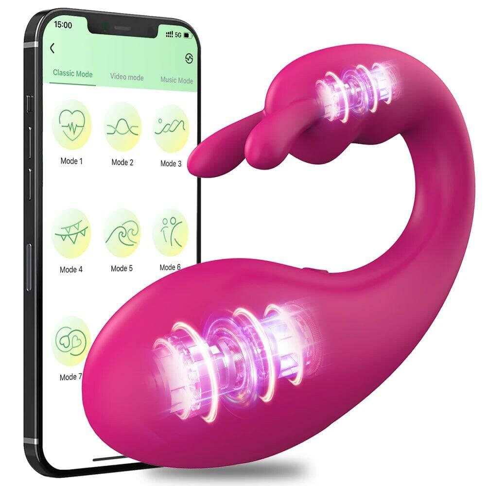 Bluetooth APP Wireless Vibrating G-Spot & Clitoris Stimulator