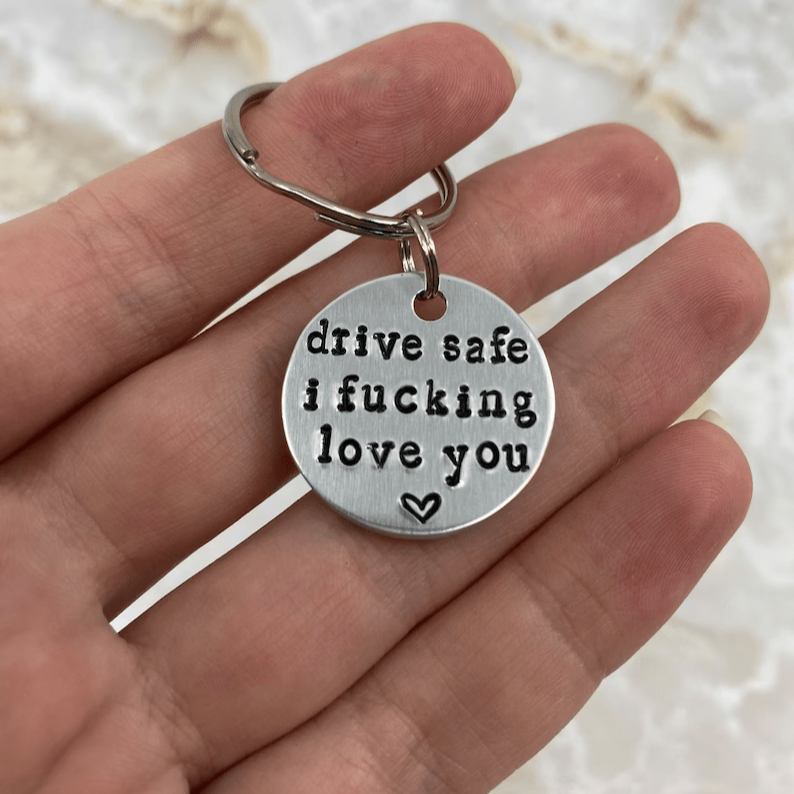 Hand Stamped Keychain