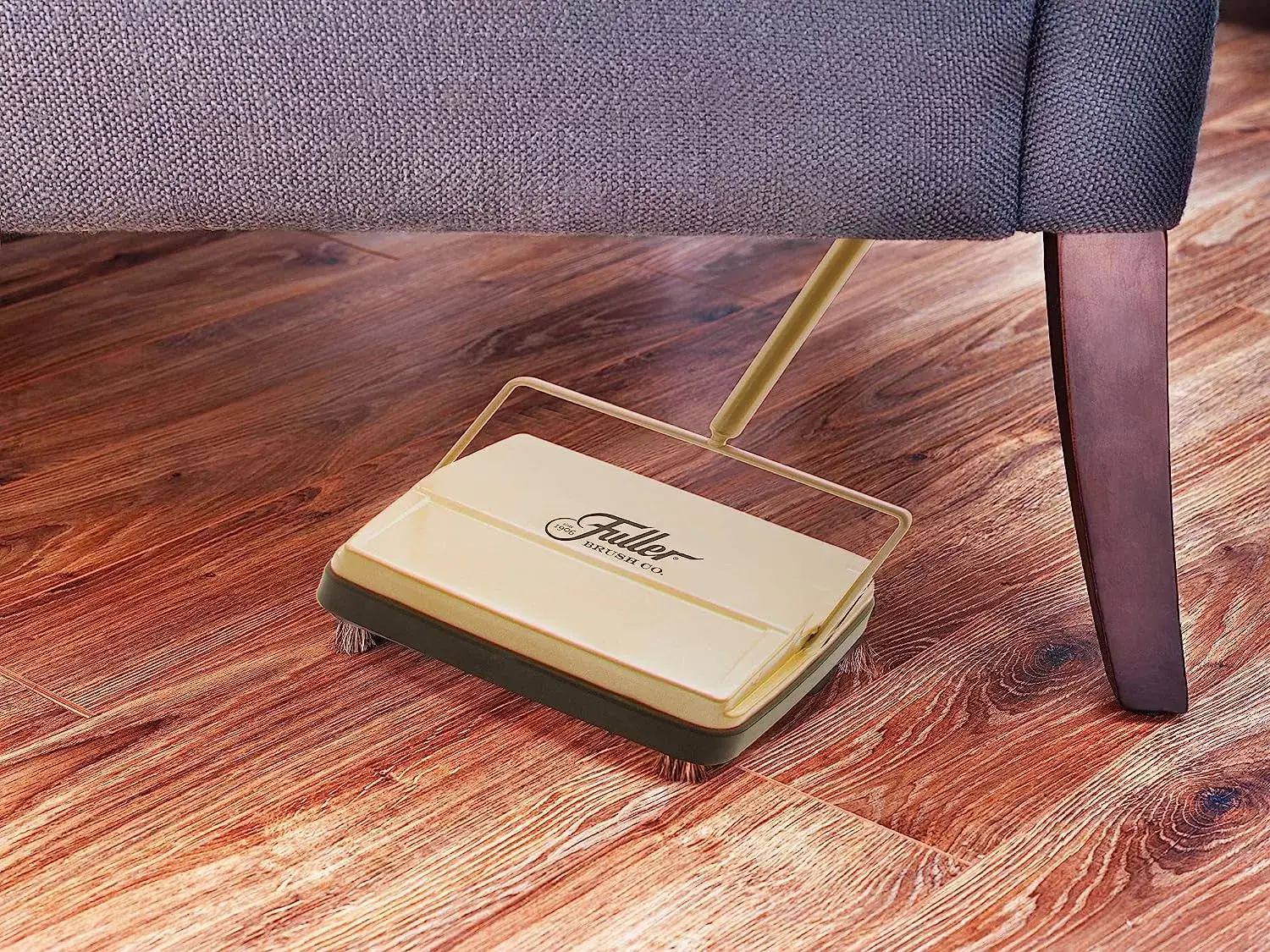 Fuller Brush 17027 Carpet & Floor Sweeper- Mini Stick Cleaner For Hardwood Surfaces, Wood Floors, Laminate, Tile- Small & Portable For The Home Or Office - Cleans Dust Pet Hair- Electrostatic & Silent