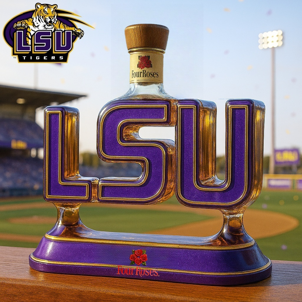LSU Whiskey Bottle