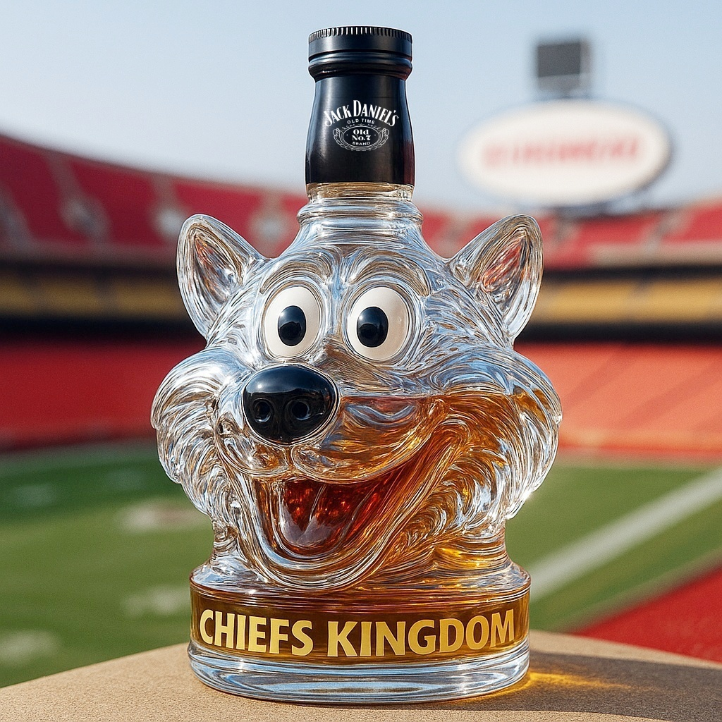 KC Wolf  Whiskey Bottle