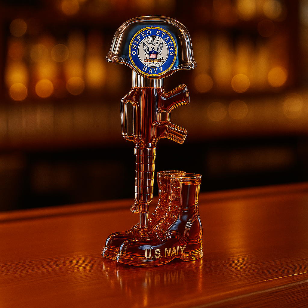 Battlefield Cross Whiskey Bottle – 250th Military Anniversary Edition