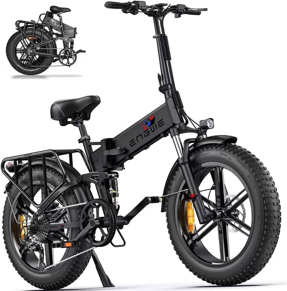 💝HSN-Last Day For Clearance-BUY 2 SAVE 35%!Engwe by Z-Edge 750-Watt Folding E-Bike w/Pedal