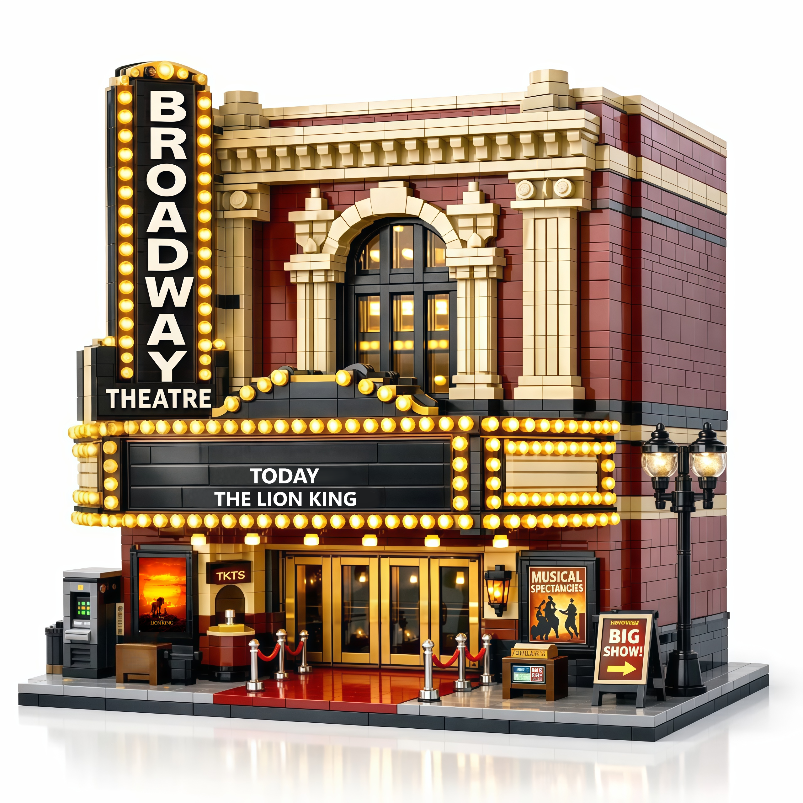 Broadway Theatre Building Block Model