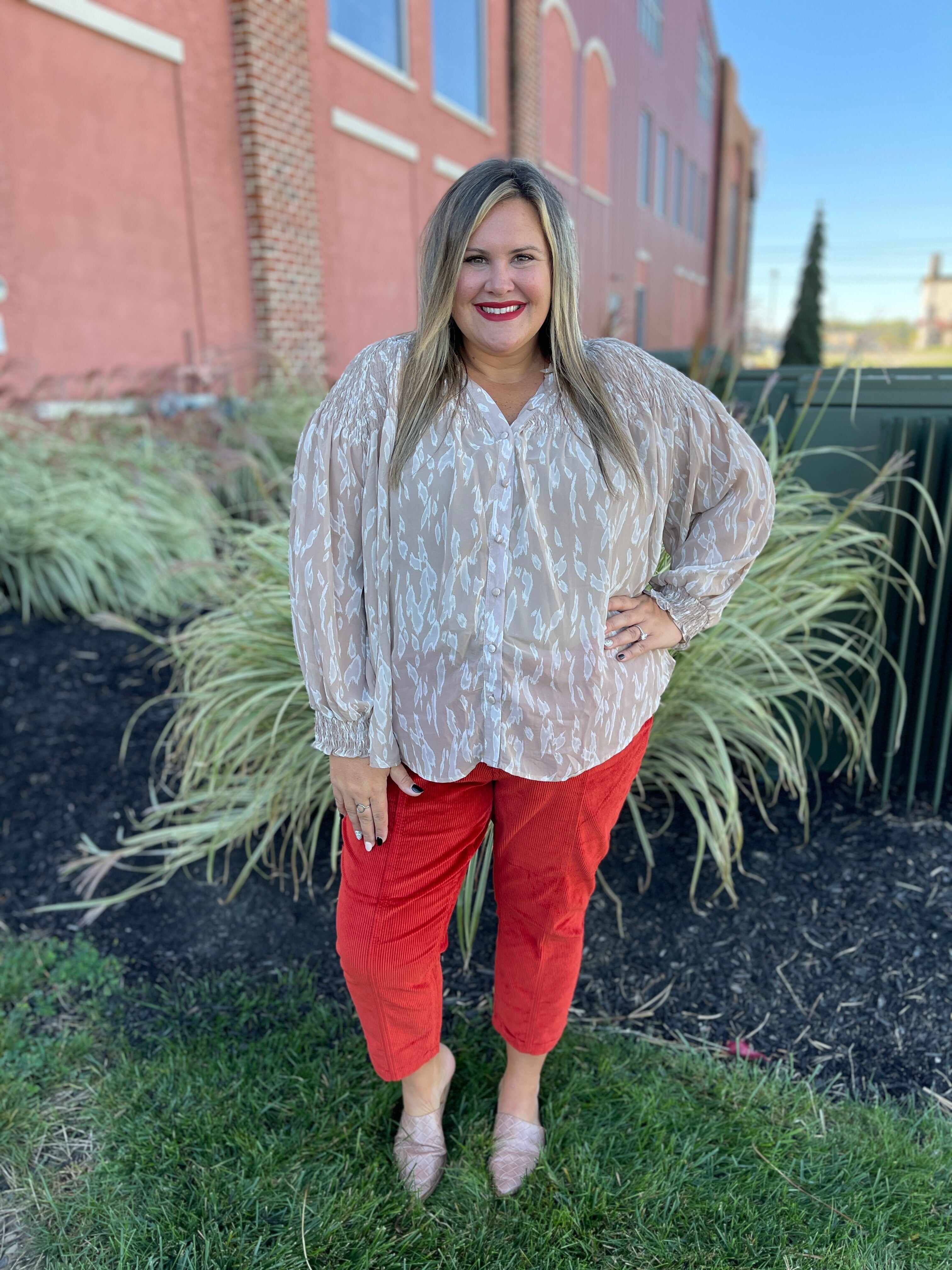 Plus/Reg Spice Up Your Life Corduroy Pants