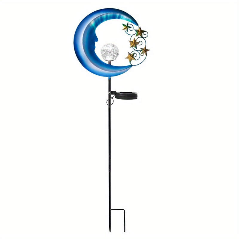Brighten Up Your Garden with Waterproof Blue Moon Solar LED Lights!