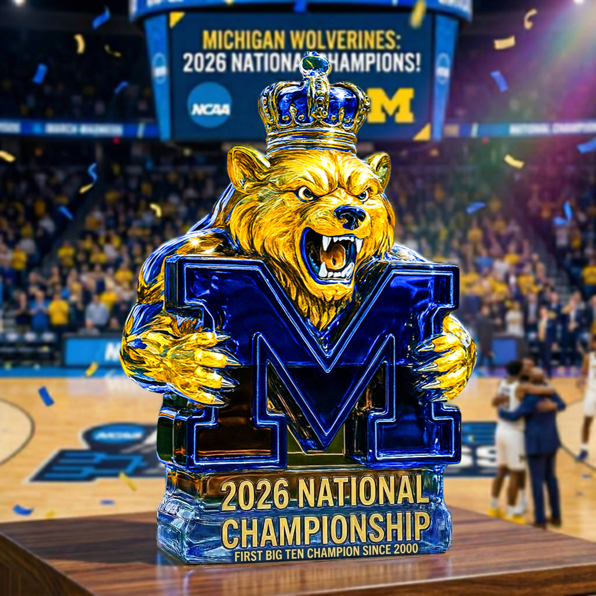 MICHIGAN CHAMPIONSHIP  Whiskey Bottle💙