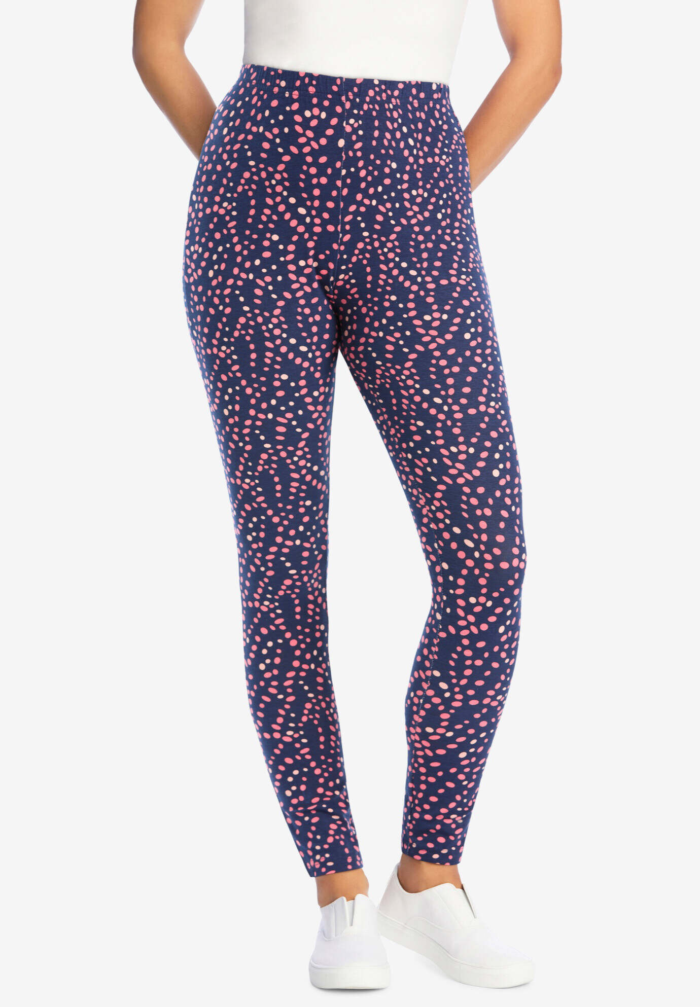 Stretch Cotton Printed Legging