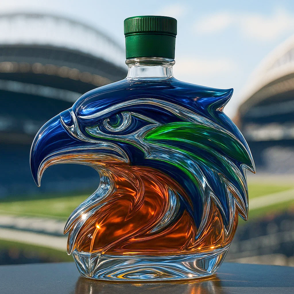Seattle Seahawks  Limited Edition Whisky Bottle