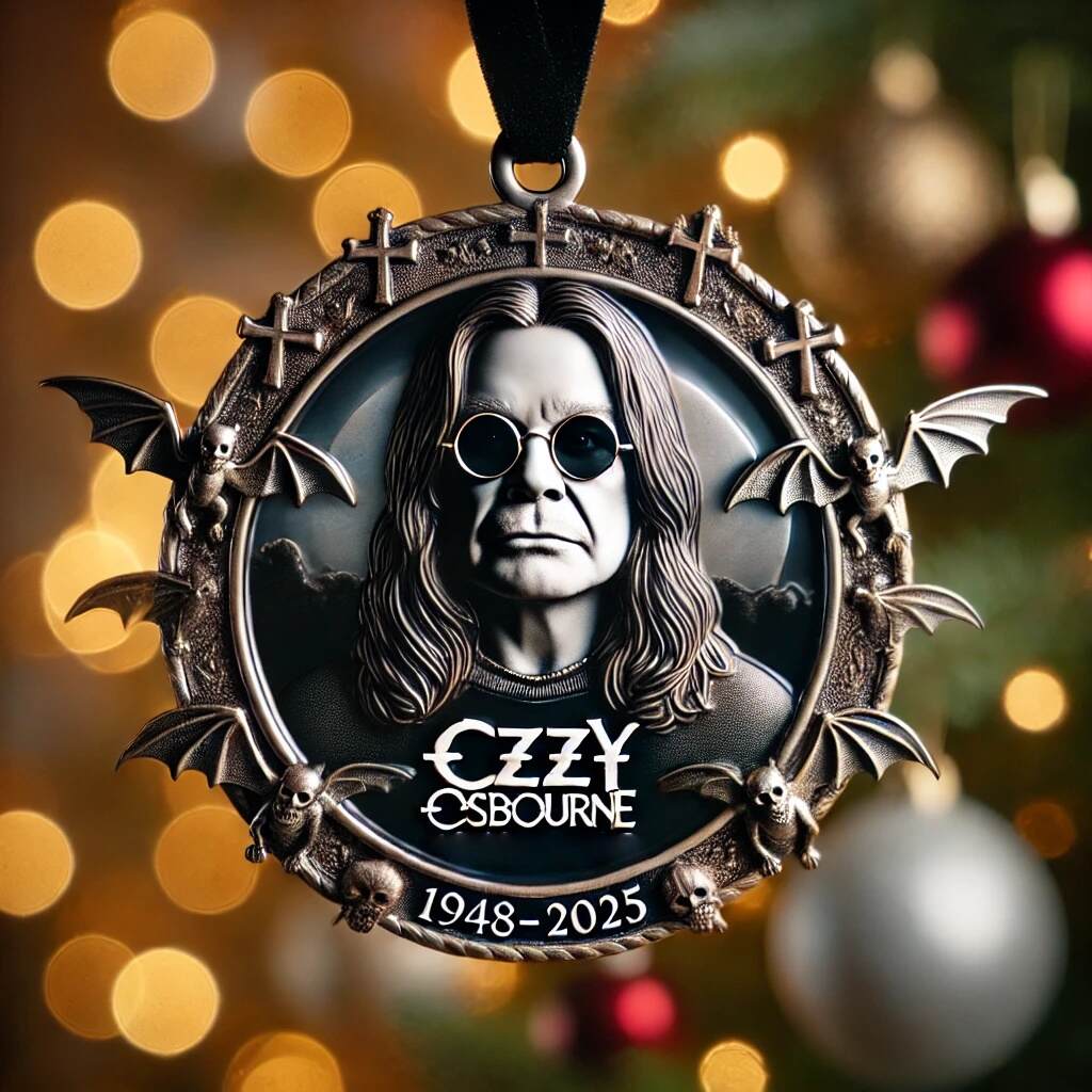 Ozzy Osbourne 1948–2025 Memorial Ornament