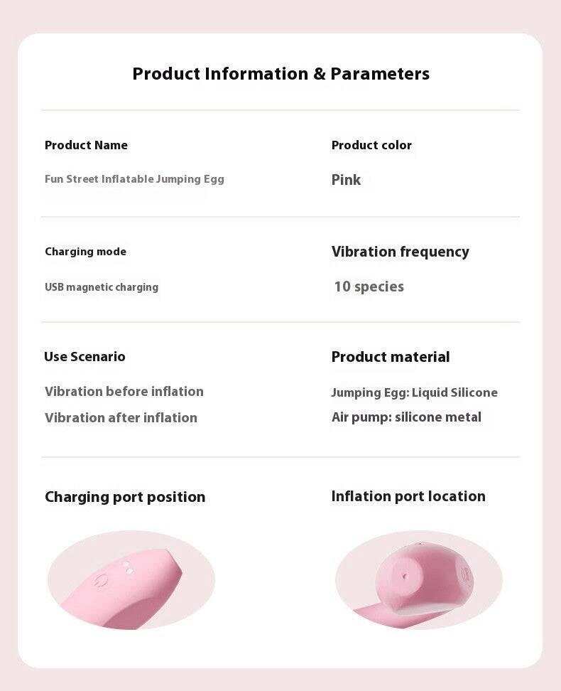 Inflatable Vibrating Egg – Clitoral Vibrator