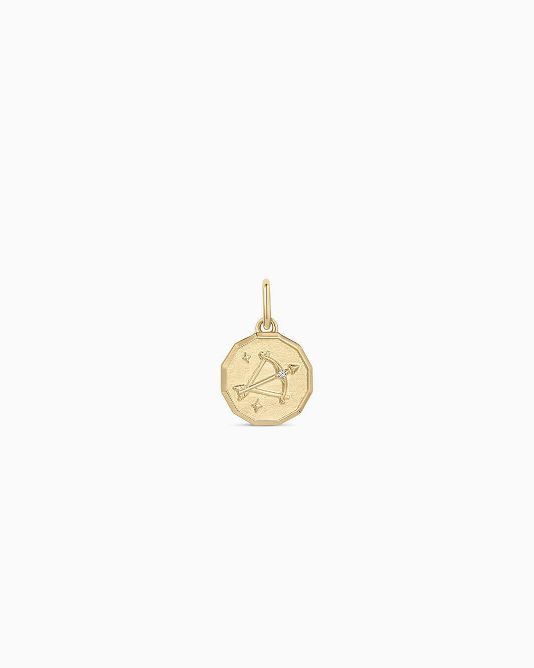 Diamond Zodiac Coin Charm