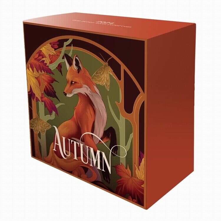 Niue 100$ 2024 1 oz Gold Coin Seasons - Autumn Fox Proof
