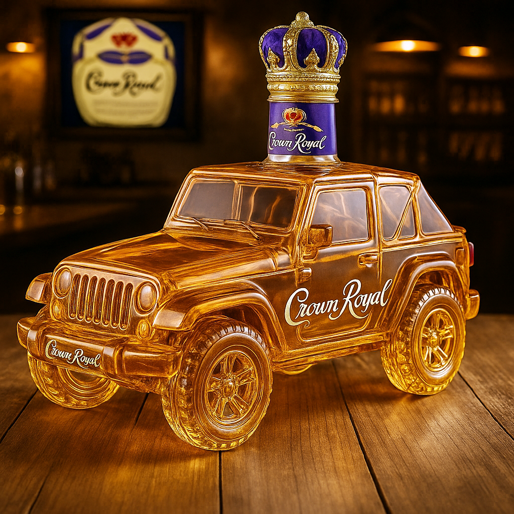 Jeep whiskey bottle