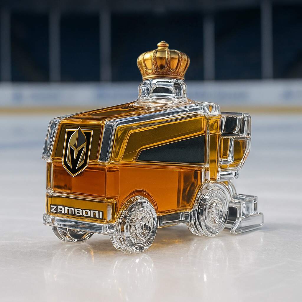 Las Vegas Golden Knights Zamboni Whiskey Bottle