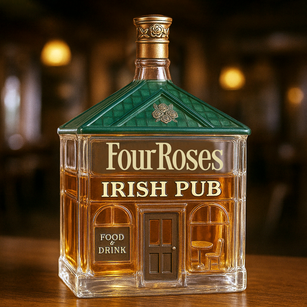 Irish Pub-Inspired Whiskey Bottle