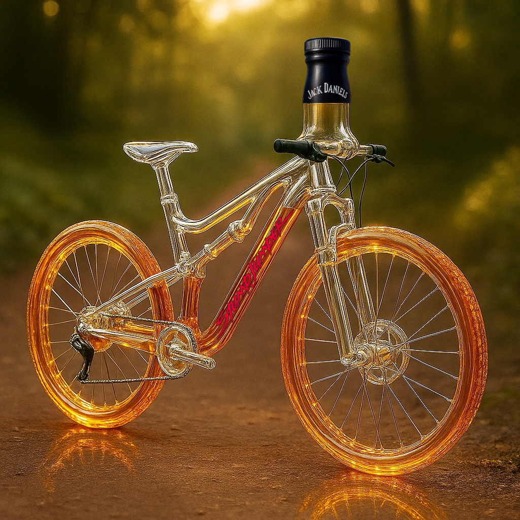 Specialized Stumpjumper Mountain Bike Whiskey Bottle