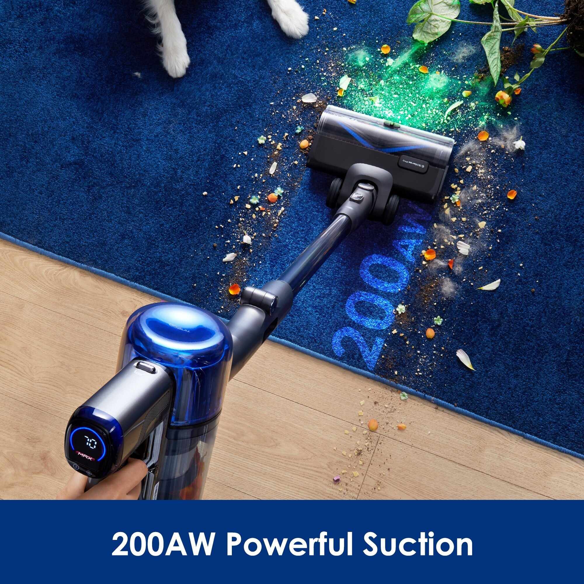 Tineco PURE ONE S70 Cordless Smart Vacuum Blue Gray